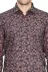 Çiçek Desenli Kahverengi Slim Fit Gömlek - Wessi - XXL / Kahverengi 2