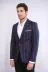 Çizgili Slim Fit Bordo Erkek Ceket - Wessi 3