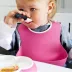 Çocuk Bebek Mama Önlüğü Dökülme Engelleyici Bükülebilir Pembe (4745) 1