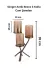 Cornella CR-1690 Ginger Antik Bronz 3 Kollu Cam Şamdan 2