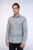 Damask Desenli Mavi Slim Fit Gömlek - Wessi - XL / Mavi 4