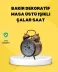 Dekoratif Bronz Renk Metal Alarmlı Masa Üstü Saat Klasik Tasarım 1