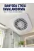 Dekoratif Havalandırma Aspiratörü 120 mm 180 m³/h Duvar ve Tavan Montajlı 1