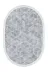 Dekoreko 627MK1-1 Kaymaz Taban Djt Salon Halısı Trend Saçaklı Oval Modern 627M Mavi 2