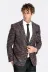 Desenli Slim Fit Spor Bordo Erkek Ceket - Wessi 1
