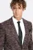 Desenli Slim Fit Spor Bordo Erkek Ceket - Wessi 2