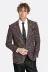 Desenli Slim Fit Spor Bordo Erkek Ceket - Wessi 4