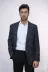 Desenli Slim Fit Spor Lacivert Erkek Ceket - Wessi 1