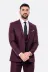 Desensiz Slim Fit Bordo Erkek Takım Elbise - Wessi 1