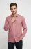 Desensiz Slim Fit Uzun Kollu Somon Rengi Erkek Gömlek - Wessi - M / Kırmızı 1
