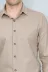 Desensiz Slimfit Bej Erkek Oduncu Gömlek - Wessi - XL / Bej 2