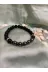 dfit Sirius101 Sirius Doğal Taş Onix-Hematit Taşı Unisex Doğal Taş Bileklik 2