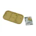 DİKDÖRTGEN 3 BÖLMELİ=2+1 AHŞAP BAMBU SERVİS SUNUM TEPSİ - TAHTASI 25 X 14 X 1.4CM (4745) 1