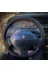 DİKİŞLİ DERİ DİREKSİYON KILIFI SİYAH DERİ KIRMIZI DİKİŞLİ RENAULT MEGANE 1 İÇİN 1