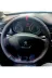 DİKİŞLİ DİREKSİYON KILIFI KARBON DERİ NOKTALI DERİ KIRMIZI YÜZÜK KIRMIZI DİKİŞ PEUGEOT 301 İÇİN 1