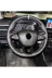 DİKİŞLİ DİREKSİYON KILIFI NOKTALI DAMARLI GRİ YÜZÜK GRİ DİKİŞ RENAULT TALİANT İÇİN 1