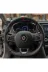 DİKİŞLİ DİREKSİYON KILIFI NOKTALI / KARBON DERİ KIRMIZI YÜZÜK KIRMIZI DİKİŞ MEGANE 4 İÇİN 1