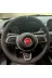 DİKİŞLİ DİREKSİYON KILIFI NUBUK NOKTALI DERİ GRİ YÜZÜK GRİ DİKİŞLİ FIAT EGEA İÇİN 1