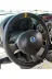 DİKİŞLİ DİREKSİYON KILIFI SİYAH DERİ SARI YÜZÜK SARI DİKİŞLİ FIAT DOBLO İÇİN (FOTODAKİ DİREKSİYON) 1