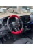 DİKİŞLİ DİREKSİYON KILIFI SİYAH/KIRMIZI DERİ SİYAH (Siyah) DİKİŞLİ MERCEDES SPRİNTER VİTO için 1