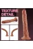 Dildo 21 Cm - Çift Katmanlı Gerçekçi Kayar Deri Ultra Yumuşak Realistik Melez Yapay Penis Vibrator 2