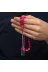 DMR Elegance DMR-GMSH-BRKD-BD11005219 Gümüş Püsküllü Pembe Sıkma Kehribar Tesbih 4