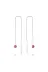 DMR Elegance DMR-GMSH-BRKD-EA1160042 Gümüş Zincirli Pembe Nazar Küpe 2