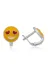 DMR Elegance DMR-GMSH-BRKD-EA1160252 Gümüş Kalp Gözlü Emoji Çocuk Küpesi 1