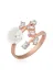 DMR Elegance DMR-GMSH-BRKD-LR1230363 Gümüş Rose Beyaz Bahar Çiçeği Yüzük 2