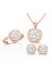 DMR Elegance DMR-GMSH-BRKD-ST11005035 Gümüş Rose Kare Montür Kadın Set 1