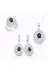 DMR Elegance DMR-GMSH-BRKD-ST1270100 Gümüş Damla Desenli Set 1