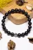 DOĞAL TAŞ CENNETİ DTŞCNT056 Sertifikalı Aaa+ Kalite Shungite - Şungit Taşı Bileklik - Gümüş Aparatlı 1