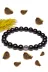 DOĞAL TAŞ CENNETİ DTŞCNT056 Sertifikalı Aaa+ Kalite Shungite - Şungit Taşı Bileklik - Gümüş Aparatlı 2