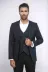 Düz Koyu Lacivert Slim Fit Ceket Yelek Set - Wessi 4