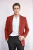 Düz Slim Fit Spor Bordo Erkek Ceket - Wessi 1