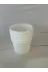 EBRAR PLASTİK EBR0005 Ebrar 5 Lt 5 Adet Plastik Kapaklı Kova Hobi Boya Gıda Yoğurt Kovası Beyaz 5 Adet 2