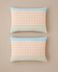 English Home 505788 Summer Grid Kolay Ütülenir 2'li Yastık Kılıfı 50X70 Cm Turuncu 1