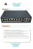 Epilons syl1028254596541 Anunnaki An1028Mn 8 Port Poe Switch | 120W | 2 Uplink | 250M Extend | Ip Kamera Uyumlu Ai Watchdog 3