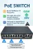 Epilons syl1028254596541 Anunnaki An1028Mn 8 Port Poe Switch | 120W | 2 Uplink | 250M Extend | Ip Kamera Uyumlu Ai Watchdog 4