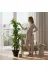 ERHAN FLOWERS ERH-A-1261 Yapay Dracaena 180 Cm - 3 Gövdeli Zebra Desenli Yapay Ağaç Siyah Plastik Saksı 1
