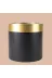 ERHAN FLOWERS ERH-S-M-1002 Aura Metallic Serisi Saksı - Minimalist Tasarım 30X30 Cm (Siyah Gold) 2