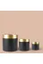ERHAN FLOWERS ERH-S-M-1007 Aura Metallic Serisi Saksı - Minimalist Tasarım 3 Lü Set 35X35 30X30X25X25 (Siyah Gold) 1