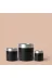 ERHAN FLOWERS ERH-S-M-1007 Aura Metallic Serisi Saksı - Minimalist Tasarım 3 Lü Set 35X35 30X30X25X25 (Siyah Gümüş) 1