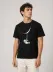 Erkek Astronot Ay Temalı Tişört Kısa Kol Yazlık Bisiklet Yaka T-Shirt - Siyah - XL - Siyah 3