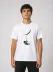 Erkek Astronot Ay Temalı Tişört Kısa Kol Yazlık Bisiklet Yaka T-Shirt - Beyaz - M - Beyaz 2