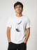Erkek Astronot Ay Temalı Tişört Kısa Kol Yazlık Bisiklet Yaka T-Shirt - Beyaz - M - Beyaz 3
