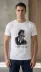 Erkek Atatürk Baskılı Tişört Kısa Kollu Bisiklet Yaka T-Shirt - Beyaz - XS - Beyaz 1