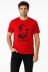 Erkek Atatürk Baskılı Tişört Kısa Kollu Bisiklet Yaka T-Shirt - Kırmızı - 2XL - Kırmızı 1