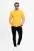 Erkek Basic Tişört Bisiklet Yaka Kısa Kol Günlük Yazlık Slim Fit T-Shirt - Sarı - L - Sarı 3
