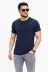 Erkek Basic Tişört Bisiklet Yaka Kısa Kol Günlük Yazlık Slim Fit T-Shirt - Lacivert - L - Lacivert 3
